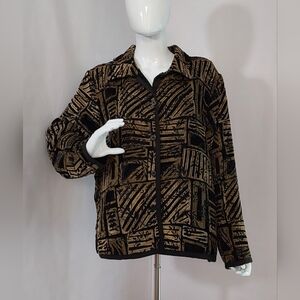 JACQUARD Reversible Blazer SIZE: L/XL